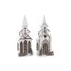 Julgranskula DKD Home Decor Kyrka MDF (12,5 x 11 x 33 cm) (2 ant