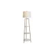 Golvlampa DKD Home Decor Gyllene Metall Polyester Vit 50 W Tr M