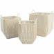 Korg - set DKD Home Decor Beige Metall (3 Delar)