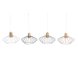 Taklampa DKD Home Decor 34 x 34 x 21 cm Silvrig Svart Gr Rosa M