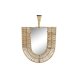 Vggspegel DKD Home Decor Brun Naturell Solfjder Tropiskt 50 x
