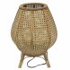 Bordslampa DKD Home Decor Brun Rattan 50 W (29 x 29 x 40 cm)