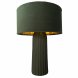 Bordslampa DKD Home Decor Sammet Aluminium Grn (26 x 26 x 37 cm
