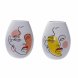 Vas DKD Home Decor 22,5 x 22,5 x 29 cm Ansikte Vit Harts Multico
