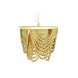 Taklampa DKD Home Decor Metall Brun Gul 50 W Tr MDF (35 x 35 x