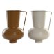Vas DKD Home Decor 13 x 12.5 x 17 cm Beige Metall Orange Senap (
