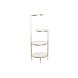 Hyllor DKD Home Decor 32,5 x 30 x 86 cm Glas Gyllene Metall