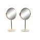 Speglar DKD Home Decor 18 x 13 x 35 cm Gr Beige Gyllene Metall