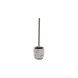 Toalettborste DKD Home Decor Svart Cement Vit 10 x 10 x 36 cm