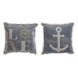 Kudde DKD Home Decor Bl Vit Havsbl Frans (45 x 10 x 45 cm) (2