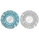 Vggspegel DKD Home Decor Bl Vit Korall Medelhavs 60 x 7 x 60 c