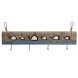 Vggmonterad rockhngare DKD Home Decor Antikbehandlad Metall Tr