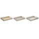 Snacksbricka DKD Home Decor Bl Rosa Gul 3 Delar Tr MDF 40 x 30