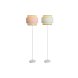 Golvlampa DKD Home Decor 38 x 38 x 154 cm Rosa Metall Grn 220 V