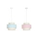 Taklampa DKD Home Decor 40 x 40 x 30 cm Grn Ljusrosa 50 W (2 an