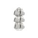 Set med koppar och fat DKD Home Decor Vit Metall Stengods 90 ml
