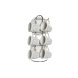 Set med koppar och fat DKD Home Decor Vit Metall Stengods 180 ml