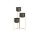 Kruka DKD Home Decor 30 x 21 x 80 cm Svart Gyllene Metall