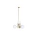 Taklampa DKD Home Decor 64 x 64 x 64 cm Glas Gyllene Metall Vit