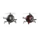 bordsklocka DKD Home Decor Rd Silvrig Helikopter (2 antal)