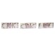 Hngdekoration DKD Home Decor Rosa Ljusrosa Tr 6,5 x 1 x 6,5 cm