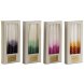 Set med levande ljus DKD Home Decor Dvobarvna 2 x 2 x 25 cm 2 x