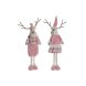 Julgranskula DKD Home Decor Vit Brun Rosa Ren 17 x 12 x 66 cm (2