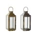 Ljusstakar DKD Home Decor Gyllene Silvrig Aluminium Glas 14 x 14