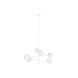 Taklampa DKD Home Decor 96 x 73 x 50 cm Glas Metall Vit 50 W