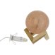 Bordslampa DKD Home Decor Brun Rosa Salt Akaciatr 15 W 220 V 15