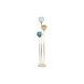 Golvlampa DKD Home Decor Multicolour Gyllene Metall Glas 50 W 22