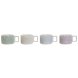 Set med kaffekoppar DKD Home Decor Grn Himmelsbl Lila Metall B