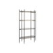 Bokhylla DKD Home Decor Svart Gyllene Metall Glas 103 x 42 x 180