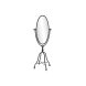 Fristende spegel DKD Home Decor Svart Metall Glas 61 x 62 x 174