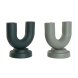 Vas Home ESPRIT Grn Aluminium 18 x 13 x 19 cm (2 antal)