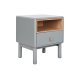 Nattduksbord Home ESPRIT Bl Gr Naturell Tr MDF 48 x 40 x 55 c