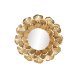 Vggspegel Home ESPRIT Gyllene Lv av en vxt 76,5 x 8 x 76,5 cm