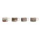 Set med kaffekoppar Home ESPRIT Beige Rosa Terrakota n Lila Meta
