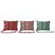 Kudde Home ESPRIT Rd Grn Korall 30 x 10 x 20 cm (3 antal)
