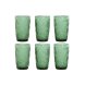 Glasset Home ESPRIT Grn Glas Med relief 370 ml (6 antal)