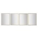 Vggspegel Home ESPRIT Vit Brun Beige Gr 66 x 2 x 92 cm 70 x 2
