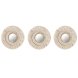 Spegelspel Home ESPRIT Vit Boho 20 x 1 x 20 cm (3 Delar)