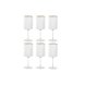Glasset Home ESPRIT Transparent Gyllene Glas 400 ml (6 antal)