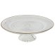 Platt skl Home ESPRIT Transparent Gyllene Glas 29 x 29 x 9,2 cm