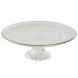 Platt skl Home ESPRIT Transparent Gyllene Glas 23 x 23 x 8 cm