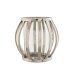 Ljusstakar Home ESPRIT Silvrig Glas Stl 14 x 14 x 14 cm
