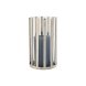Ljusstakar Home ESPRIT Silvrig Glas Stl 12 x 12 x 20 cm