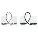 Ljusstakar Home ESPRIT Svart Silvrig Metall Glas 24 x 19 x 18 cm