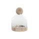Vas Home ESPRIT Transparent Naturell Tr Glas 18 x 18 x 24 cm
