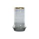 Ljusstakar Home ESPRIT Bl Gyllene Glas 21 x 21 x 35 cm